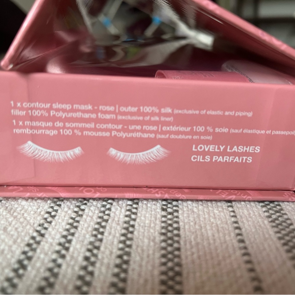slip Lovely Lashes Rose Pink Silk Eye Mask - Picture 4 of 4